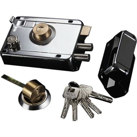 Dørlås, Universell Tyverisikring Dørlås for Hybel, Innendørs Rustfritt Stål Ytterdørlås