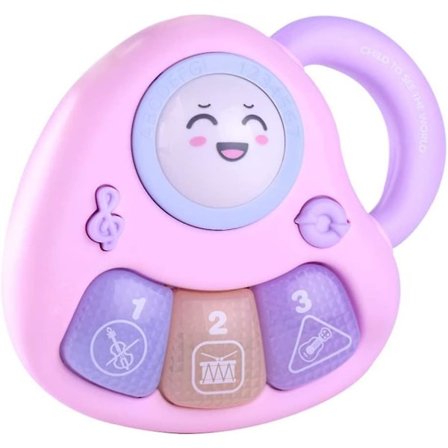 Puox Tre-tangenters elektroniskt tangentbord Musik leksaker Barn S Multifunktionellt Musik tangentbord Elektroniskt lärande Piano Sensoriska leksaker 