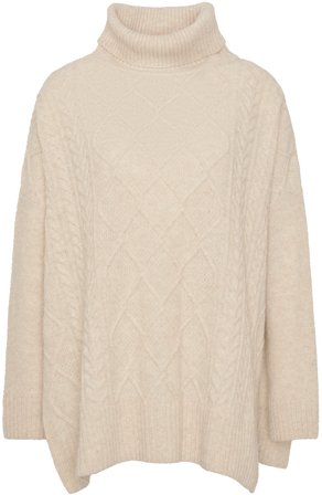 Barbour Burne Cape neulepaita, Oatmeal/Hessian Tart - Poolopaidat