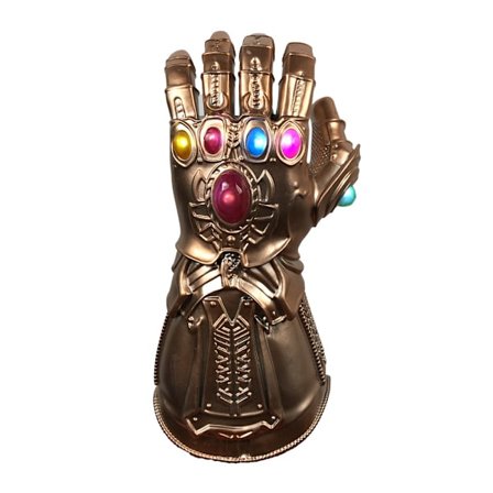 Lysende handsker Avengers Infinity War Infinity Gauntlet Led Light Thanos Led Handsker Cosplay rekvisit Børn handsker Marvel børns cos(guld)