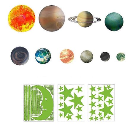 Joustava vinyyli aurinkotaide, säänkestävä Saturnus-aurinkosieppari-ikkunapaneeli pojille ja tytöille, paras lahja kirkkaalla pitkäkestoisella 