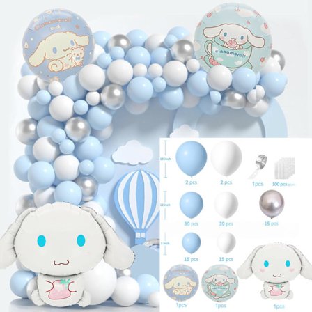 Cinnamoroll Ballong Garland Bue Kit Sett Bursdagsfest Dekorasjoner(qb)