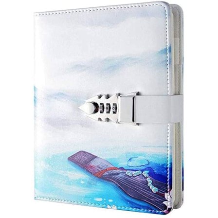 2 st A5 lås dagbok läder lås dagbok skrivbok