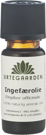 Urtegaarden Ingefærolie 10 ml, Tøj & Bolig, Duftolier, Æteriske Olier