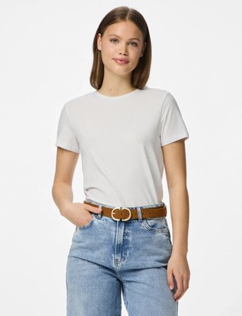 Pieces Pcjuva Suede Jeans Belt Noos - Beige - 85