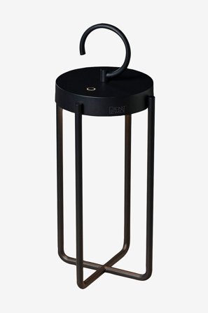 Konstsmide - Lyhty Manorola USB, 39 cm - Musta - Ladattavat valaisimet - - Homeroom