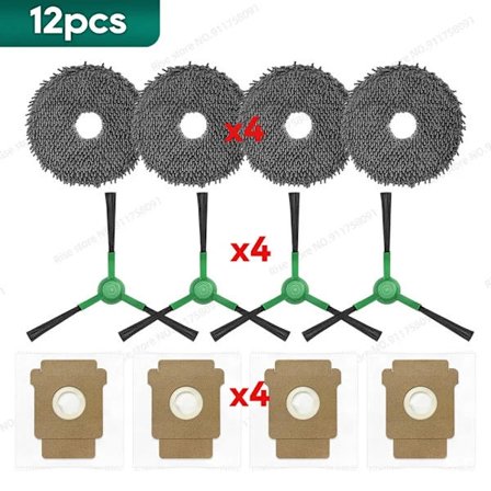 Kompatibel til iRobot Roomba Plus 405 / 505 Combo Reservedele Tilbehør Moppeklud Støvpose