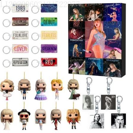 Julemusikelsker Adventsnedtællingsdekoration 24 Dage Jule-nedtællingskalender DIY Smykkefremstillingskit Gave 22 Charm Perler Hængende til C