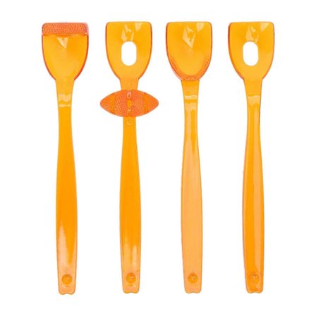 4 st Läppar Tunga Muskeltränare Återhämtning Oral Mun Muskelrehabilitering Träningsredskap OrangeYMMR)