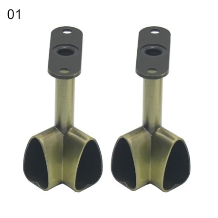 2 st takmonterade konsolhörn garderobsstång klädstångshållare Qinhai