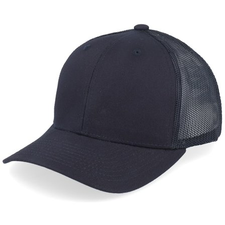 Equip - Kids Black/Black Trucker Trucker Black Cap - @ Hatstore