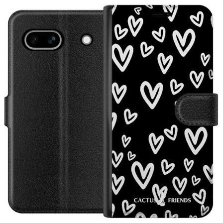 Yhteensopiva Lompakkokotelo Google Google Pixel 7a Cactus and Friends - Handdrawn Love Chaos