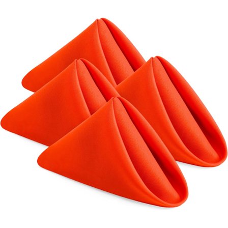 Tygservetter 24-pack - Återanvändbara Orange 43x43cm