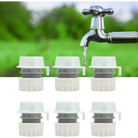 8 stk. Vaskemaskin Tilkoblingsadapter G1/2 Låstype Hurtigkobling Kran Slangekobling