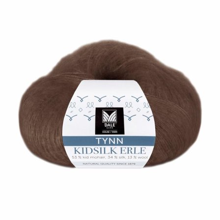 Dale Garn Tynn Kidsilk Erle Brun 4050, 25g