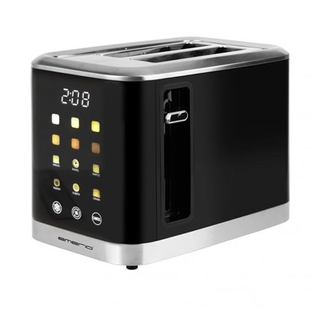 Emerio Brødrister med touch-kontrol og LED-display 800W - Sort