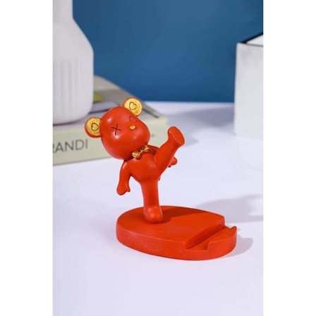 Våldsamma björnornament, skrivbordsdekorationer för kontoret, datorbord, bra föremål för mobiltelefonstativ, arbetsstationer, små presenter till 