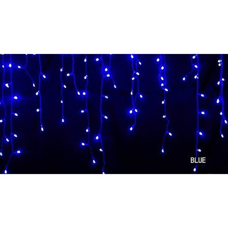 5m Joulukuusi Garlandi LED-Verho Icicle-Valojonot Roikkuu 0,4-0,6m AC 220v Puutarhakatu Ulkona Koristeellinen Lomavalo -yujia -ES