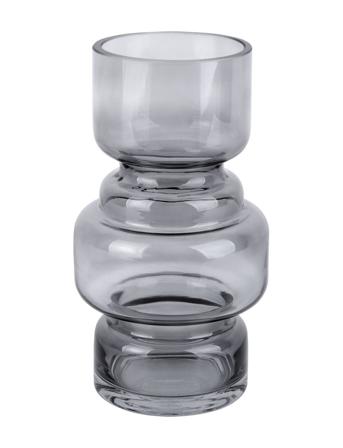 Vase Courtly Glass Medium Home Decoration Vases Harmaa Present Time