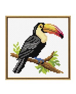 Broderikit Billede Toucan - Orchidea