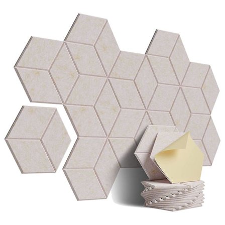 12-pack akustiskt skum, självhäftande ljudsäkra paneler, för ljudisolering och akustisk behandling (sha qd