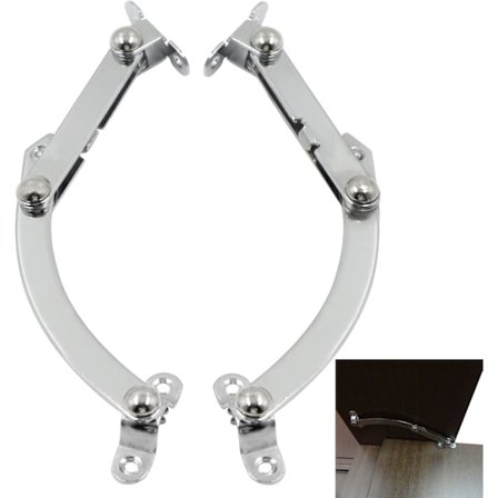 Skap dørstopper - 1 sett distribusjonshengsler skap metall dørstopper standard jernskap kjøkken kleshengsler uten spor