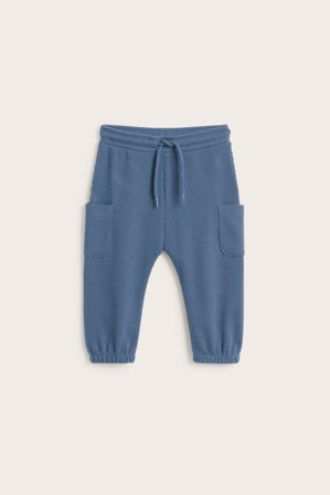 Kappahl | Spodnie o strukturze wafla | Niebieski