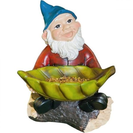 Puutarhatontut lintulaudoilla, hauskat puutarhakoristeet hartsista, Sta