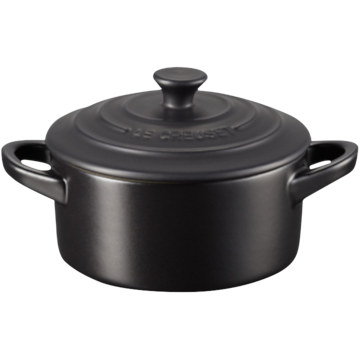 Minigryte Stentøy Sort 10cm