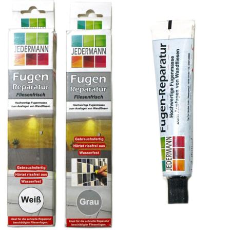 Fogmassa 40g - Reparera Trasiga Fogar Grå