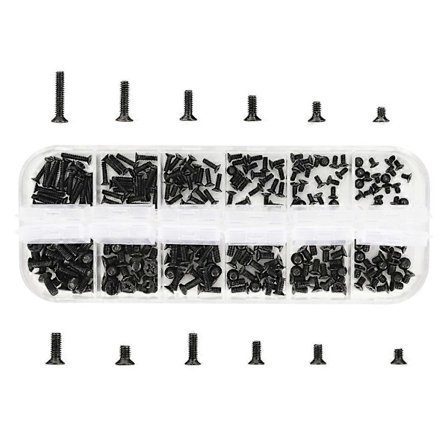 240 kpl kannettavan tietokoneen ruuvisarja, ruuvivalikoima, tietokoneen korjaustarvike yleiskäyttöisille kannettaville tietokoneille