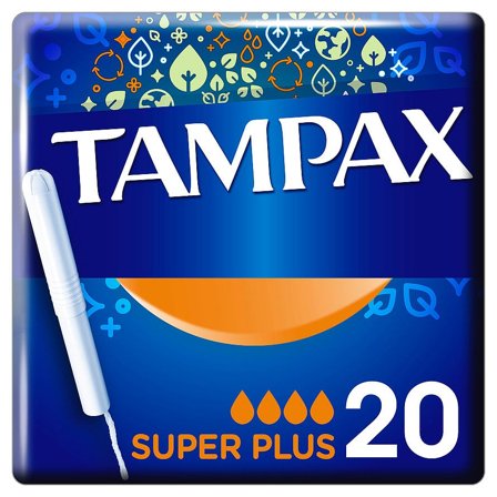 Tampax Super Plus Tamponer 20 stk, Medicin & Pleje, Bind & Indlæg, Tamponer