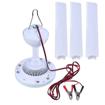 DC12V Husholdnings Takvifte Baldakin Hengende Camping Telt Henger Vifte for Utendørs