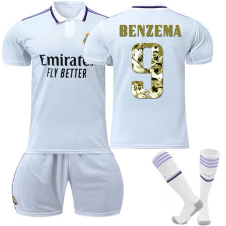 22-23 Golden Ball Benzema Commemorative Edition fotbollströja 22-23 Home S