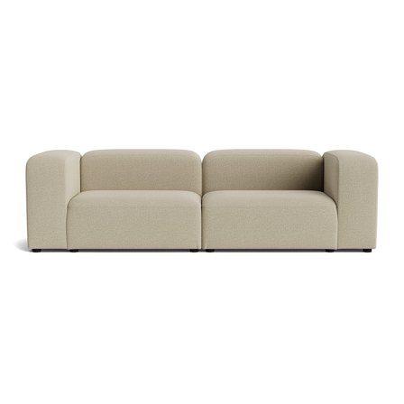 Milo XL 2-Sitzer-Sofa Nordic Dunkelbeige, modernes minimalistisches Design, unifarben, hochwertige Polsterung, komfortabel & stilvoll, 72cm.