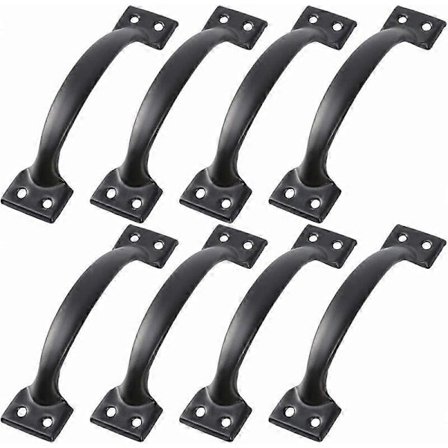 15 stk. sorte stalddørhåndtag dørhåndtag til træhegn 5 tommer vintage møbelhåndtag til køkkenskab skuffe hardware EPK