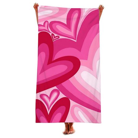 Extra stor strandhandduk tunn sandfri handduk lätt för resor pool yoga gym camping strandsemester present (L)