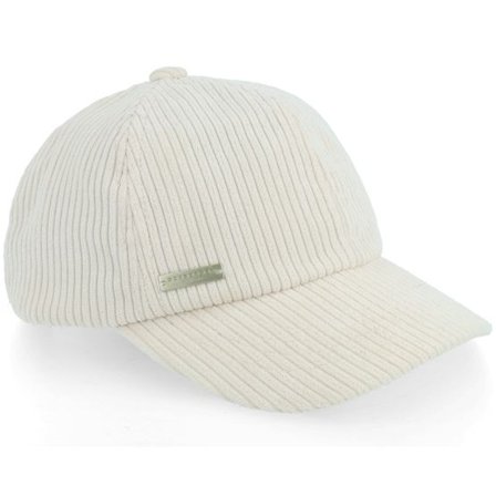 Seeberger - Vit unconstructed Keps - Corduroy Baseball Cap Off-white Dad Cap @ Hatstore