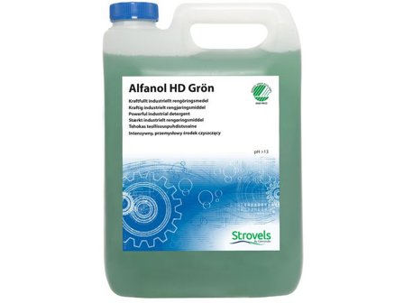 STROVELS Grovrent Alfanol HD Grön 5l - Lyreco - Städ och hygien - Golvunderhåll - Golvrengöring