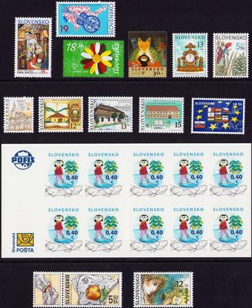Slovakiet - 12 forskellige frimærker - Postfrisk