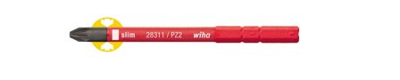Wiha slimBit 34586 Bits pozidriv, 75 mm, 1000 V PZ2x75 mm, Borra & mejsla