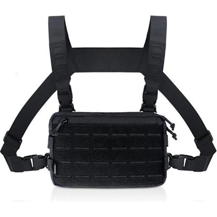 Tactical Chest Rig Pack miehille, Loop-rintatasku etuosan lenkillä, Airsoft Recon -rintavaljaat metsästykseen, ulkoiluun, EDC-taisteluun