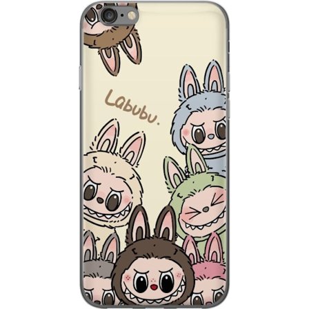 Kompatibelt Mobilskal till Apple Apple iPhone 6 Monster kanindocka med blomsterkrans vinylfigur