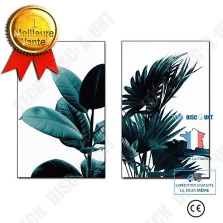 Koristetaulut TD 2 kpl Minimalistinen Ilman kehyksiä pohjoismaalainen kasvimotiivi 40 x 50 cm sisustus ulkokäyttöön