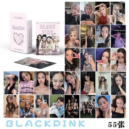 50kpl/laatikko Blackpink Valokuvakortit Lelu Hauskat Lomo Kortit Kpop Postikortit Sarja Kortti Lelu Blink Lahja Lisa Jennie Rose Jisoo(6)