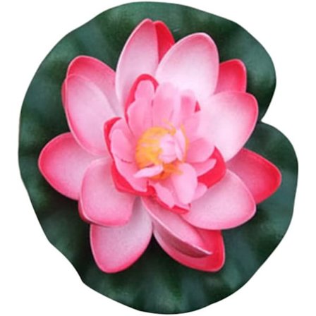 Kunstig Flydende Skum Lotusblomst med Vandlilje Pad, Kunstige Flydende Blomster Planter Dekoration Dam Pool Lotus Ornamenter til Terrasse Have Aq