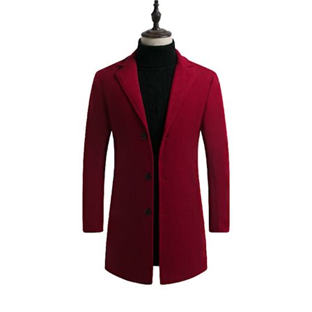 Miesten villasekoitetakki, slim fit, topcoat