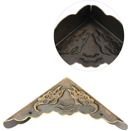 12 kpl Vintage Kulman Koriste Suoja Puinen Laatikko Reuna Rauta