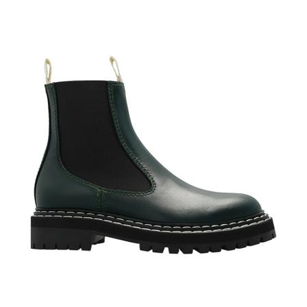 Proenza Schouler, Leather Chelsea boots Groen, Dames, Maat:39 EU,leer