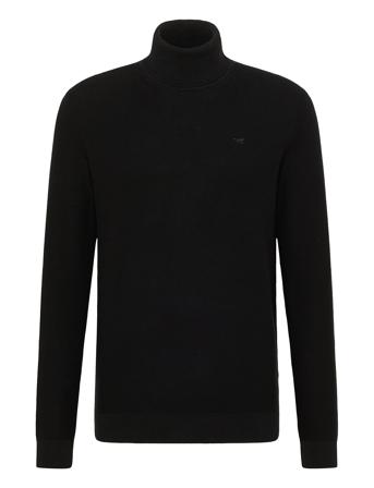 Style Emil Tn Basic Knitwear Turtlenecks Svart MUSTANG*Betinget Tilbud
